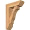 Ekena Millwork Balboa Slat Smooth Bracket w/ Offset Brace, Western Red Cedar, 7 1/2"W x 24"D x 32"H BKT0806X24X32BOA06SWR - alternate 1